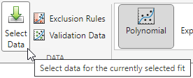 Select data to fit