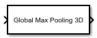 Global Max Pooling 3D Layer block