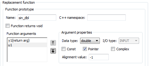 Replacement function section for the replacement function sin_dbl.