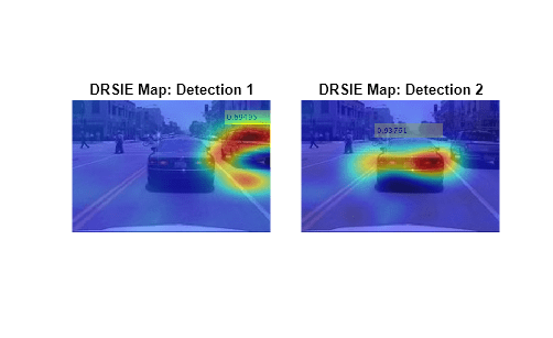 Figure contains 2 axes objects. Hidden axes object 1 with title DRSIE Map: Detection 1 contains 2 objects of type image. Hidden axes object 2 with title DRSIE Map: Detection 2 contains 2 objects of type image.