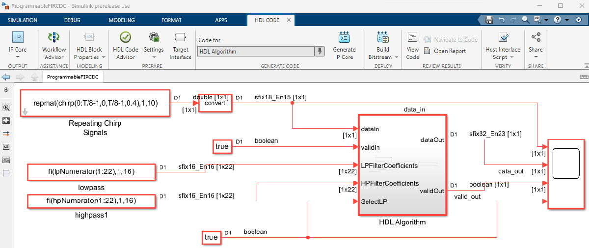 Use Clock Domain Crossing to Run DUT Algorithm and AXI4-Lite Interface at Different Frequencies