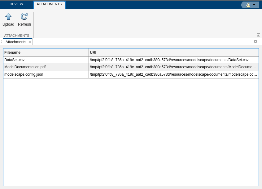 File Attachments in Modelscape Review Editor