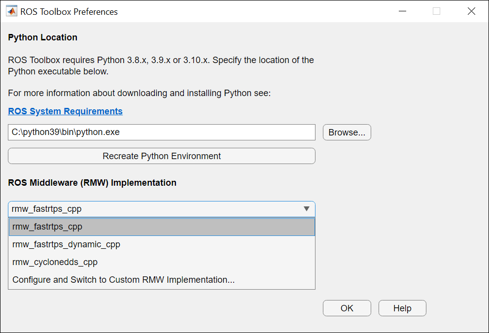 Switching Between ROS Middleware Implementations