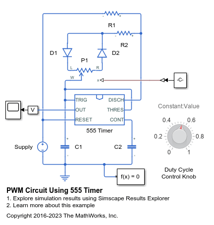 PWM Circuit Using 555 Timer