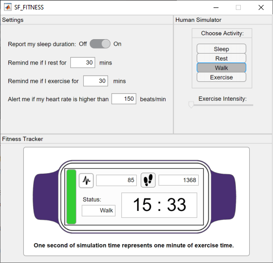 Model a Fitness App by Using Standalone Charts