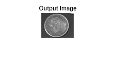 Figure contains an axes object. The hidden axes object with title Output Image contains an object of type image.