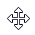 Mouse pointer symbol with four arrows pointing up, right, down, and left