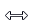 Bidirectional arrow mouse pointer symbol that points to the left and right