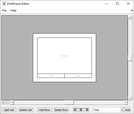 PrintFrame Editor