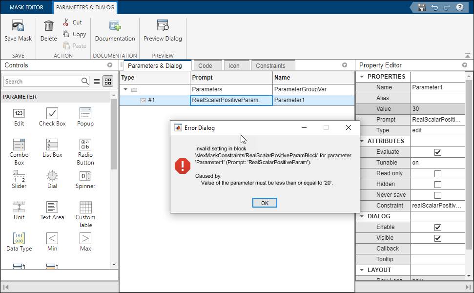 validate constraint