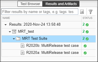 Pass-fail results