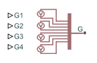 Four-Pulse Gate Multiplexer block