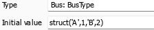 Setting the 'Initial value' field in the Property Inspector.