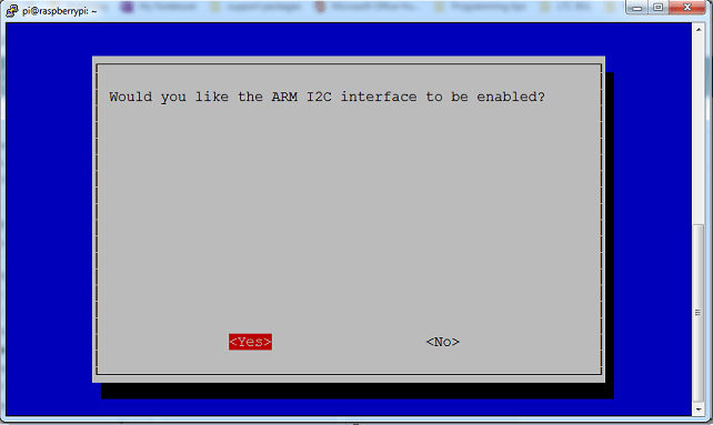 Raspberry Pi Kernel I2C Interfacing enabling options