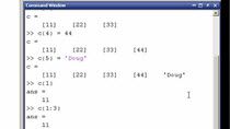 Sometimes in MATLAB you are going to want to store different data types together in one construct rather than try and keep track of different variables. Structures work for this, but sometimes it is nice to be able to refer to the data in row and col