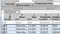 Import delimited and fixed-width text files with improved handling of numbers, text, and dates.