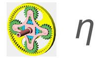 Configure a planetary gear model to include losses. The efficiency of the planetary gear is valid for all power flow combinations.